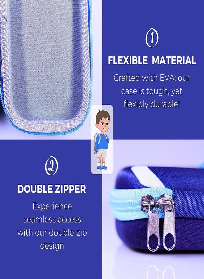 JUGTE Pencil Case 3D Cover Pencil Pouch Bag Compass School Pouch Organizer for Students Kids Premium Stylish Pen Holder Pouch Stationery Box for Boys and Gifts for Kids (Pencil Case Space) - Image 2